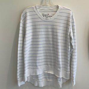 Tee Lab Graceful Lightweight Sweatshirt. Wht & Oxford Blue Stripe
Frank & Eileen